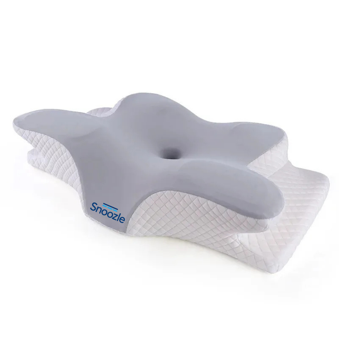 Snoozle Pillow 2.0 - Ergonomic Cervical Neck Pillow with Memory Foam Support for All Sleep Positions